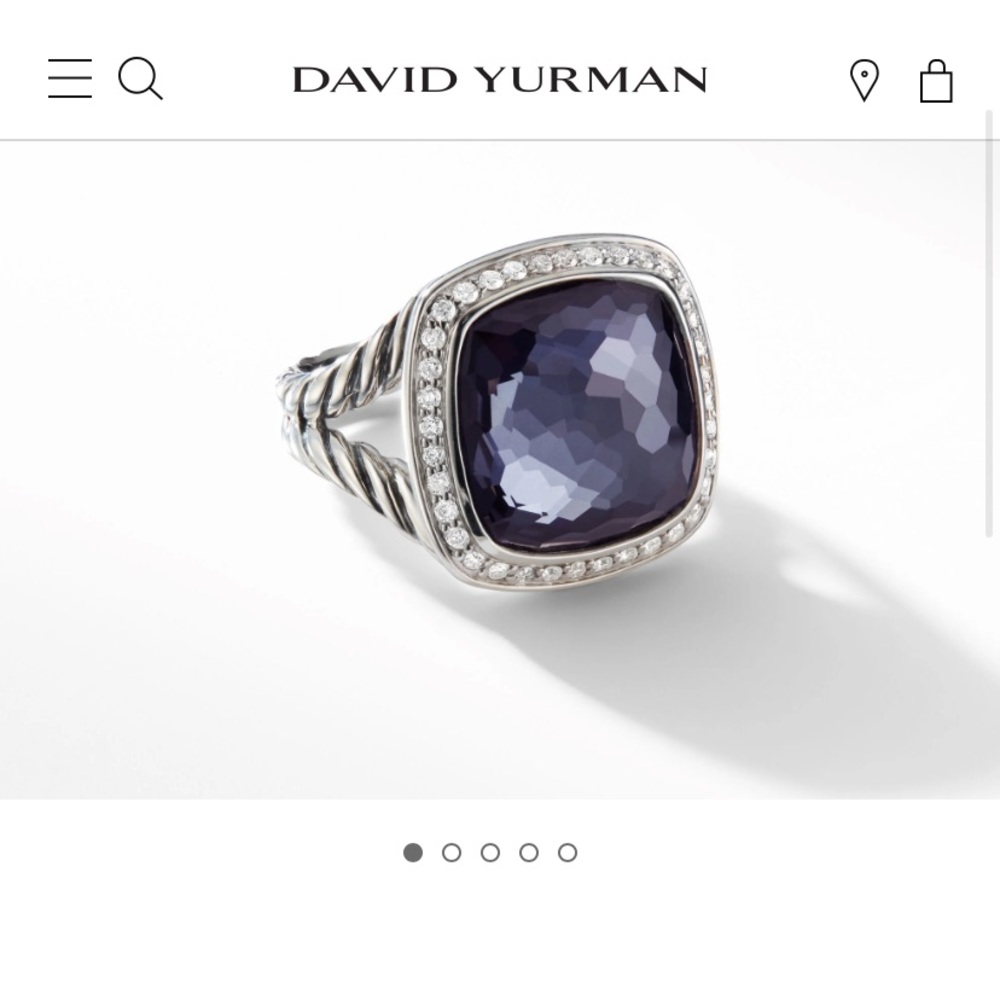 David Yurman Ring - Gorgeous Black Orchid + Diamonds